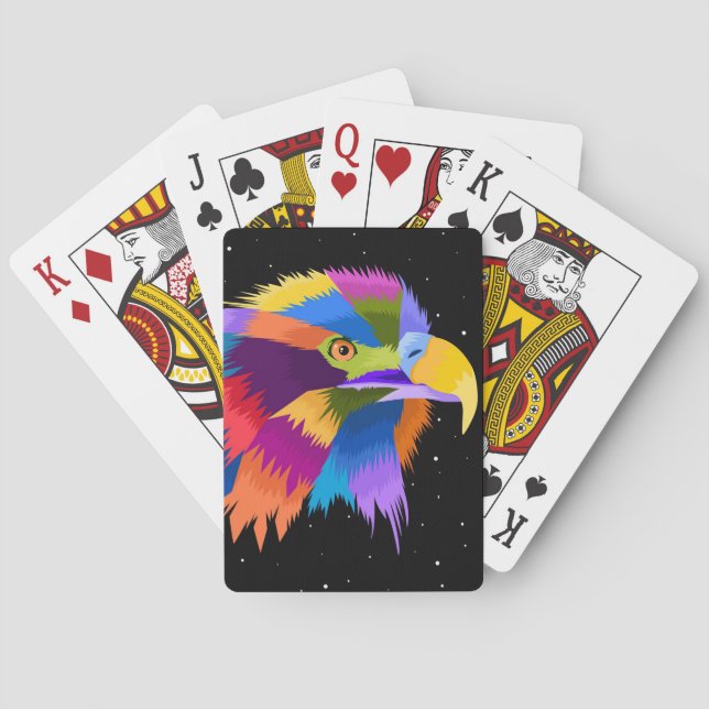 Stylised Eagle Pop Playing Cards (Back)