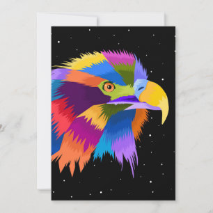 Stylised Eagle Pop Thank You Card