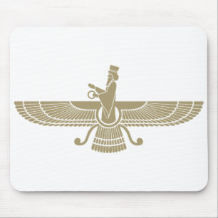 Stylised Faravahar Mouse Pad