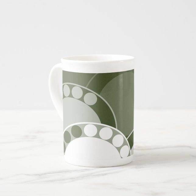 Stylised Fern Frond Design - Mug (Front Left)