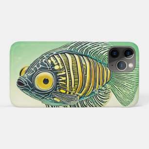 Stylised Fish Art iPhone 11 Pro Case