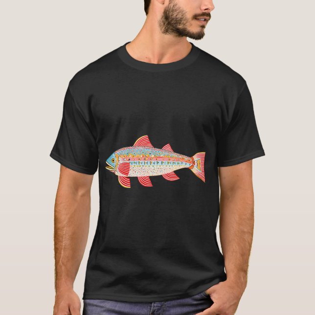 Stylised Fish Graphic #3 T-Shirt (Front)
