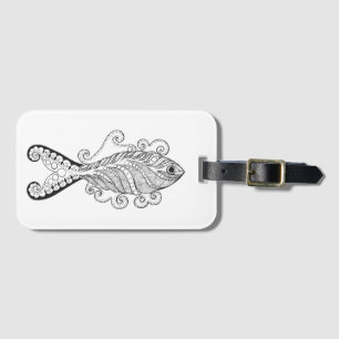 Stylised Fish Luggage Tag