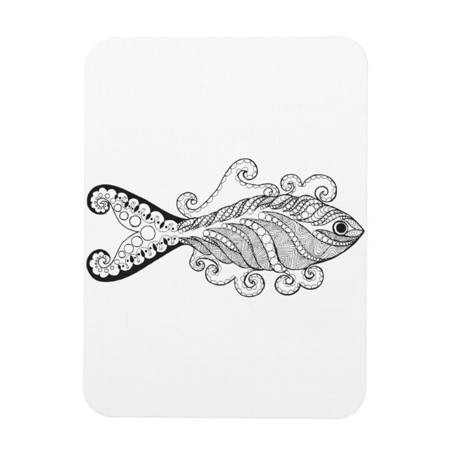 Stylised Fish Magnet (Vertical)