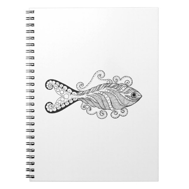 Stylised Fish Notebook (Front)