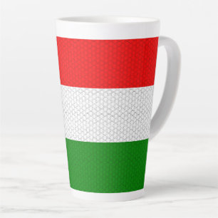 Stylised Flag of Hungary Latte Mug