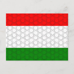 Stylised Flag of Hungary    Postcard
