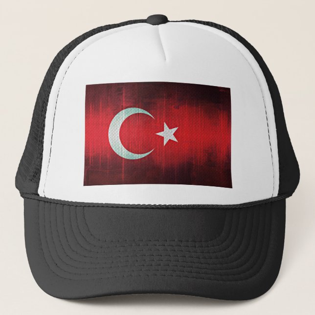 Stylised Flag of Turkey Trucker Hat (Front)