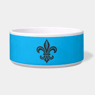 "Stylised Fleur-de-lis" Ceramic Pet Bowl
