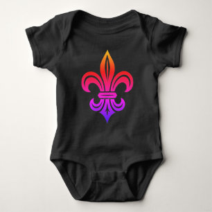"Stylised Fleur-de-lis" T-Shirt Baby Bodysuit