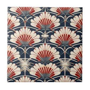 Stylised Floral Pattern inspired by Owen Jones Ceramic Tile