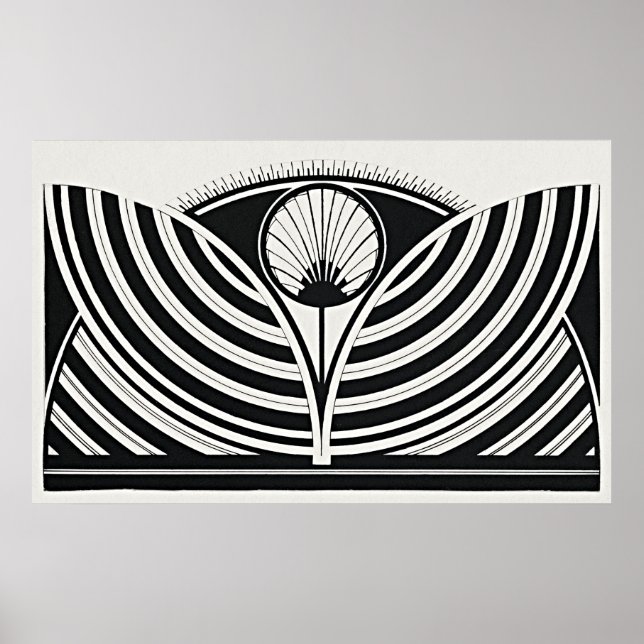 Stylised Floral Pattern  Poster (Front)