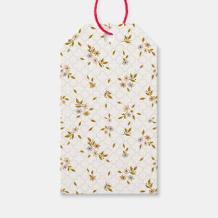Stylised Floral Print Gift Tags