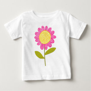 Stylised Flower Baby T-Shirt