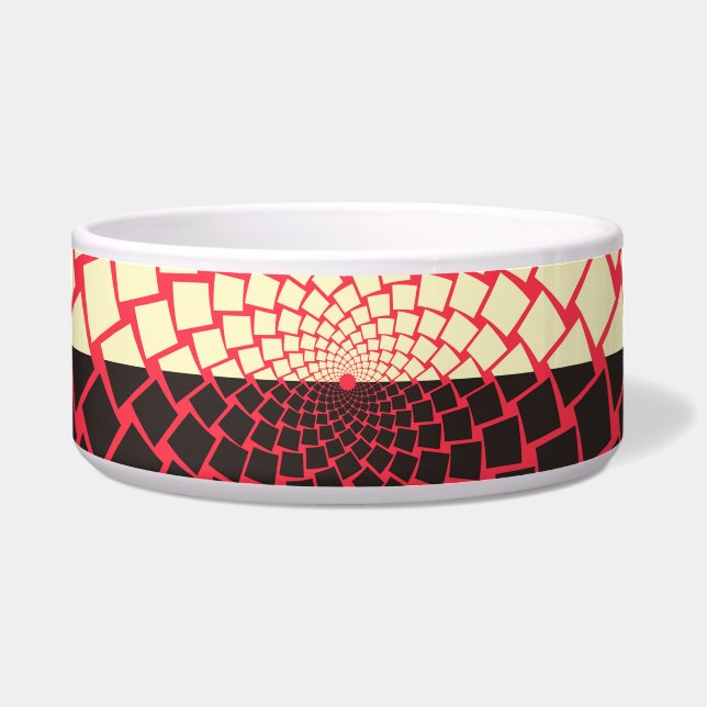 Stylised Flower: Black Red Ivory (Front)