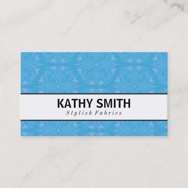 Stylised Flower Pattern III | Chic Business Card (Front)