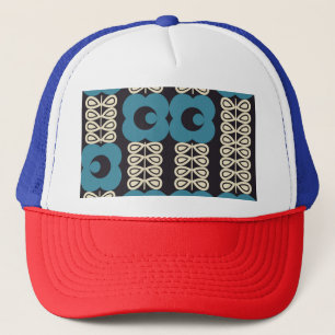 Stylised Flowers: Modern Vintage Geometric. Trucker Hat