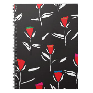 Stylised Flowers: Vintage Pattern Elegance Notebook