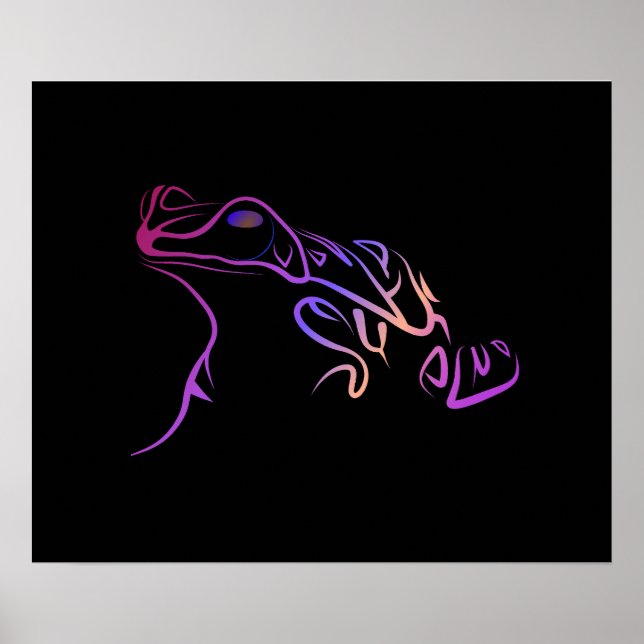 Stylised Frog Poster (Front)