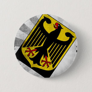 Stylised Germany COA 6 Cm Round Badge