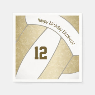 stylised golden girls volleyball sports napkin