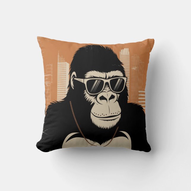Stylised gorilla  cushion (Front)