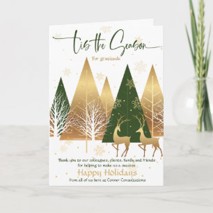 Stylised Green Holiday Wishes 'Tis the Season  Inv Invitation