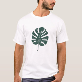 Stylised Green Leaf T-Shirt