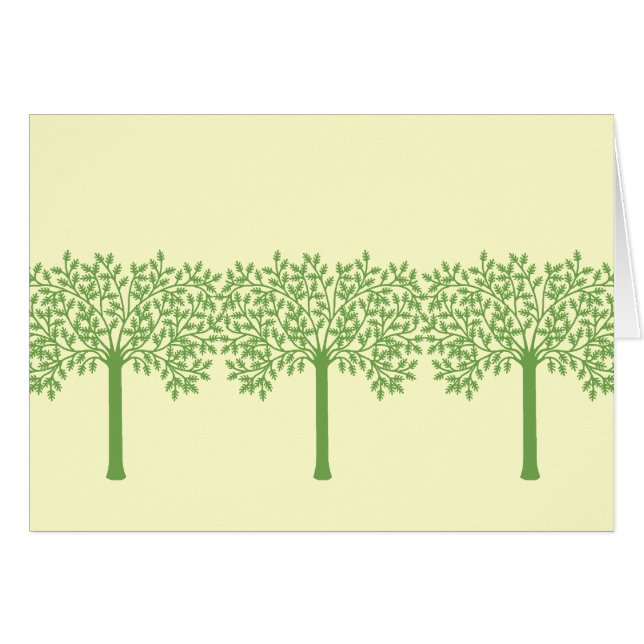 Stylised Green Tree (Front Horizontal)
