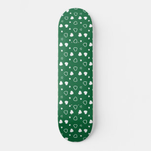 Stylised hearts pattern 6 skateboard