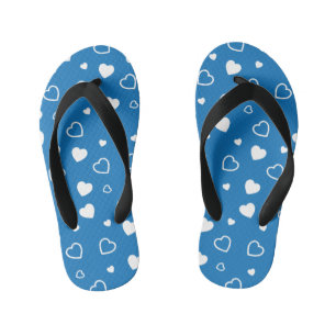 Stylised hearts pattern 7 kid's thongs
