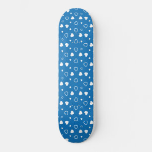 Stylised hearts pattern 7 skateboard