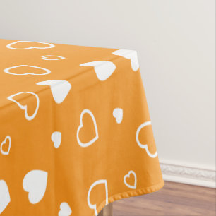 Stylised hearts pattern 8 tablecloth