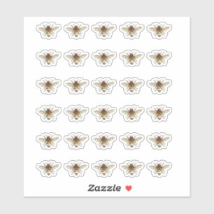 Stylised Honeybee Beekeeper Stickers