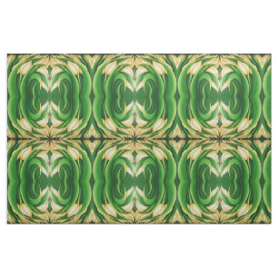 Stylised Illuminating Yellow Tulips Fabric