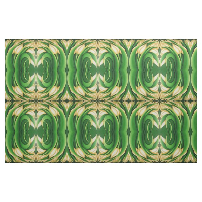 Stylised Illuminating Yellow Tulips Fabric (Fat Quarter)