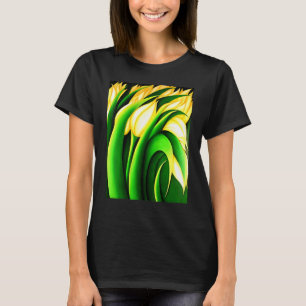 Stylised Illuminating Yellow Tulips T-Shirt