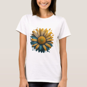 stylised image of a blooming daisy,  T-Shirt