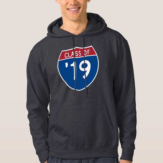 Stylised Interstate sign  Class of 2019 Hoodie (Front)