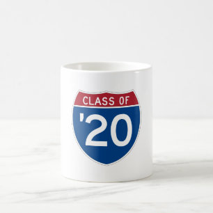Stylised Interstate sign   Class of 2020 Coffee Mug