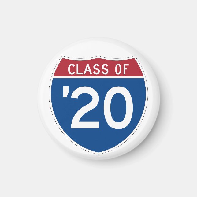 Stylised Interstate sign | Class of 2020 Magnet (Front)