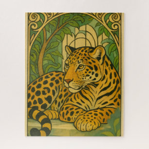 Stylised Jungle Elegance Jigsaw Puzzle