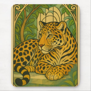Stylised Jungle Elegance Mouse Pad
