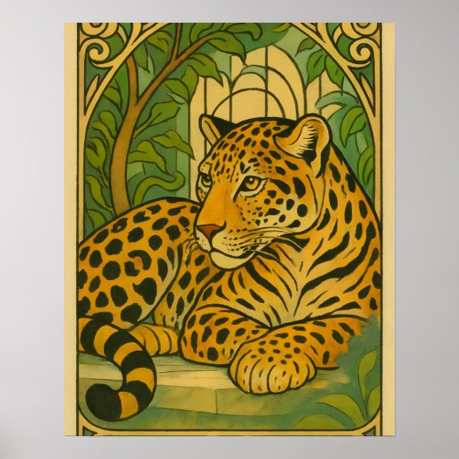 Stylised Jungle Elegance Poster (Front)