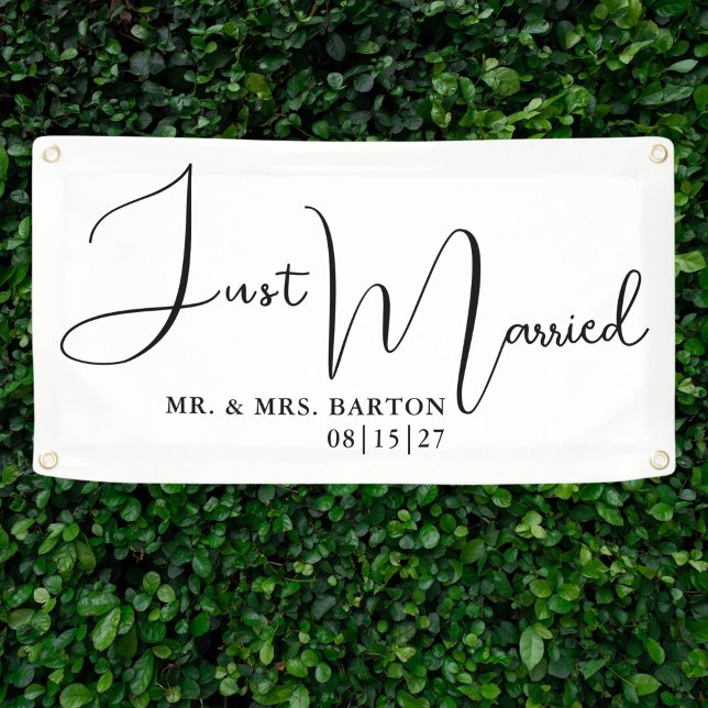 Stylised Just Married Car Banner (Creator Uploaded)