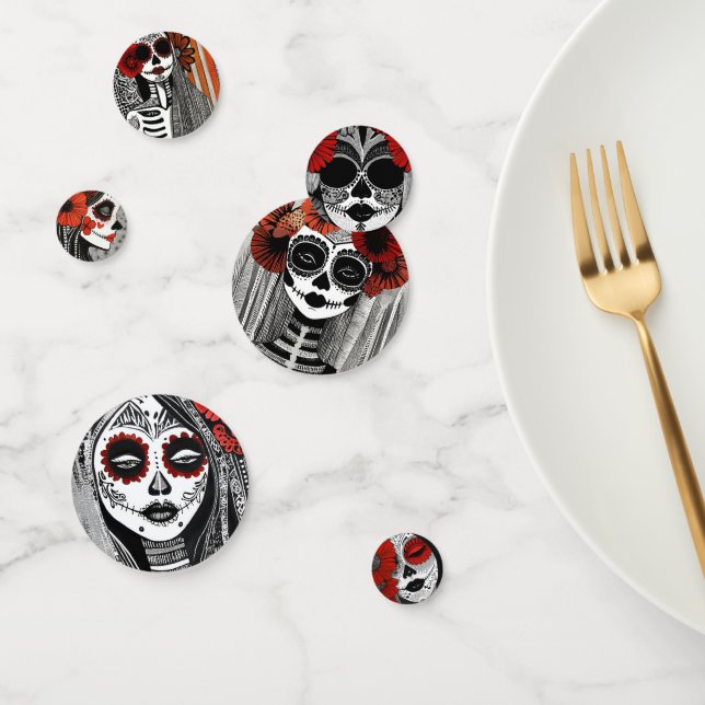 Stylised La Catrina Confetti (Group)