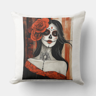 Stylised La Catrina Cushion