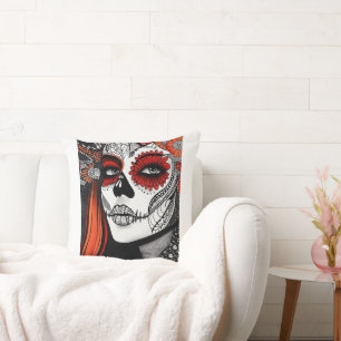 Stylised La Catrina Cushion
