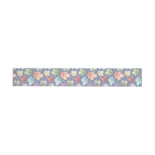 Stylised Leaves Wrap Around Label