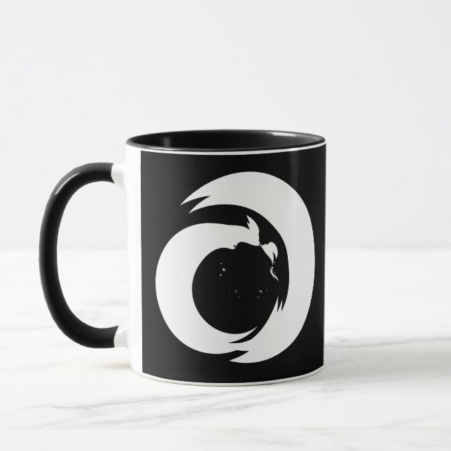 Stylised Letter "A" Monogram Modern Art  Mug (Left)